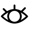 Zoeken, bekijk, toon, oog, visie Pictogram