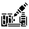 Bioengineering, wetenschap, lab, laboratorium Pictogram