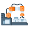 Robotic, arm, robot, technologie, tech Pictogram