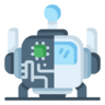 Robotic, chip, technologie, robot Pictogram