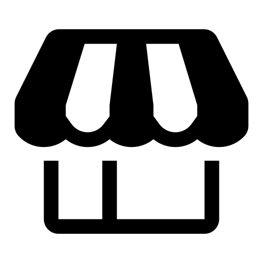 商店, 固体 图标
