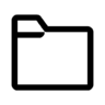 Map, lijn Pictogram