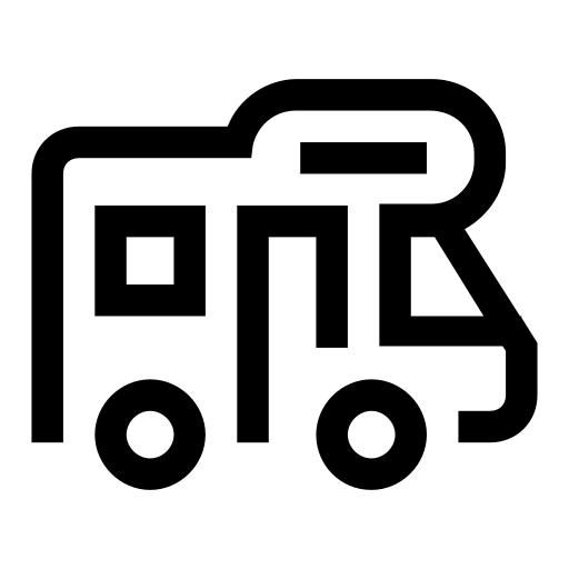 露营车, 线 图标