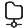 Map, verbinding Pictogram