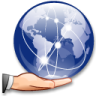 Sharemanager手の世界ネットワークsharemanagerは, 真野は, ムンド, glob アイコン