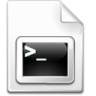 Icône Script shell, terminal, shell