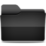 ícone Negro, windows 11, pasta preta, pasta