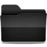 ícone Negro, windows 11, pasta preta, pasta