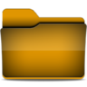 Icono Naranja, ventanas 11, carpeta naranja, carpeta
