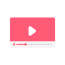 音乐, 玩, 视频, reproductor, youtube上的 图标