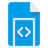 ícone Arquivo, pastas, código, script, desenvolvimento, codificação, documentos, vetor