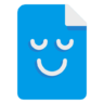 File, folders, expression, face, sad, documents, vector Icon