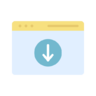 Download, webpage Icon