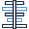 Elements, bar, chart, infographic, business, finance, stats, graph, horizontal Icon