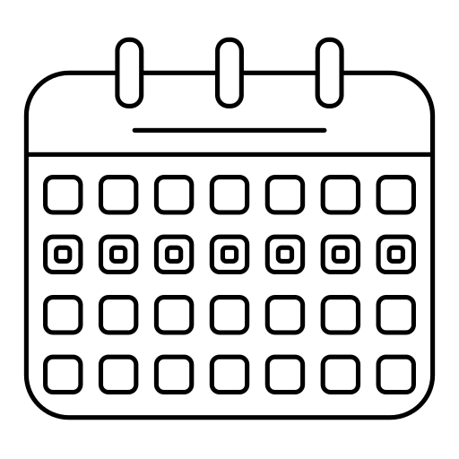 agenda, datum, tijd, beheer, interface Pictogram