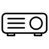演示, 投影仪, 视频, 数字, 照片, 图像, 镜头 图标