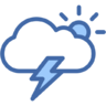 Natuur, voorjaar, weer, regenachtig, zon, bewolkt Pictogram
