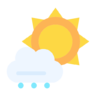 Bewolkt, dag Pictogram