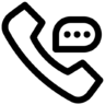 Communication, chat, call, message, oudio Icon