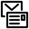 Communication, doodle, message, mail, letter Icon