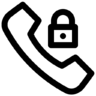 Communication, phone, call, lock Icon