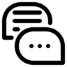 Conversation, chatting, talking, bubble, speech Icon