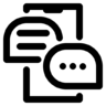 Sms, mobile, message, chat Icon