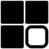 块, 格, 应用程序, 布局, 框架, 菜单, 接口 图标