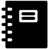 笔记本, 记事本, 议程, 接口, 博客 图标