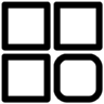 块, 格, 应用程序, 布局, 框架, 菜单, 接口 图标