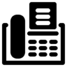 Communication, phone, contact, fax Icon