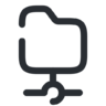 Map, verbinding Pictogram