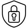 Locker, veilig, slot, wachtwoord, bescherming, veiligheid, schild Pictogram