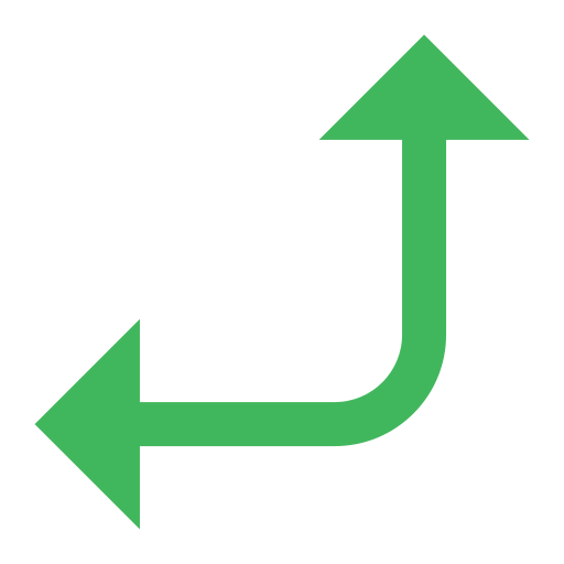 right, turn, left, navigation, direction, arrows, two, arrow Icon