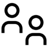 Connection, person, user, business, network, communication, team, two, people, group Icon