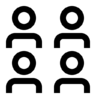 User, business, network, communication, team, group, peoples, events Icon