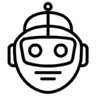 Head, chat, with, ai, artificial, intelligence, robort Icon