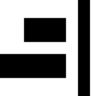 布局, 对准, 对齐, 右 图标