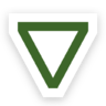 Geometry, shape, inverted, triangle, outline Icon