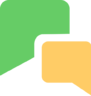 Gesprek, communicatie, bubble, reactie, bericht, chat Pictogram