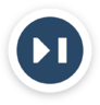 Icône Les médias, contrôle, fin, piste, vidéo, audio, cercle