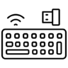 Cordless, bluetooth, peripheral, wireless keyboard Icon