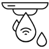 Water sensor, moisture detection, environmental monitoring Icon