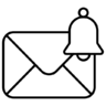 Subscription, notifications, communication, updates, email alerts Icon