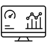 Dashboard, analytics, performance, data   visualization Icon