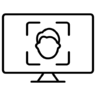 Identification, authentication, identity, verification, biometric   identification, id   recognition Icon
