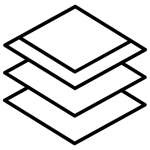层, 了, 层级结构, 设计 图标