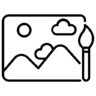 Editing, edit, design, revision, modification Icon