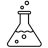 Kolf, wetenschap, laboratorium, chemie, experiment Pictogram