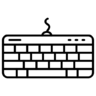 键盘, 打字, 输入, 计算机, 技术 图标